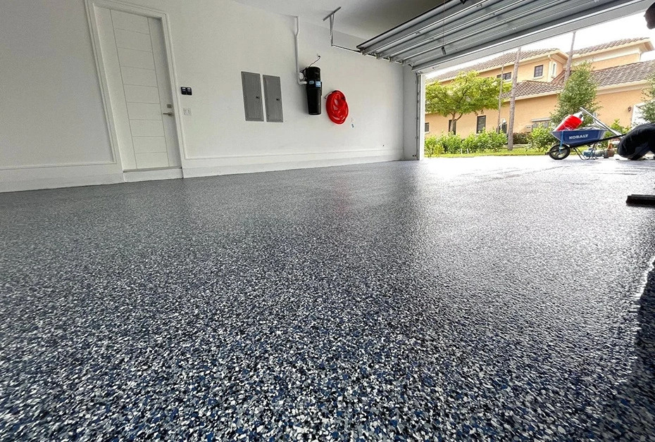 Commercial Epoxy Flooring Stockton CA Commercial flake System Installed